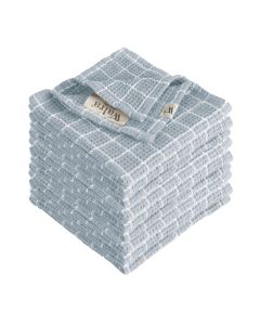 Walra Vaatdoek Dry with Cubes Jeans Blauw - 9 stuks