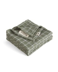 Walra Vaatdoek Dry with Cubes Legergroen - 3 stuks