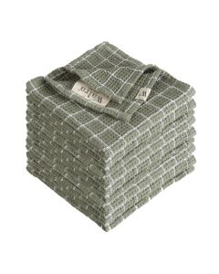 Walra Vaatdoek Dry with Cubes Legergroen - 9 stuks