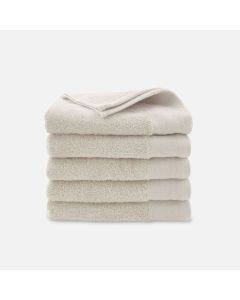 Walra Soft Cotton Handdoeken 60 x 110 cm - 550 gr/m² - Kiezel Grijs - 5 stuks