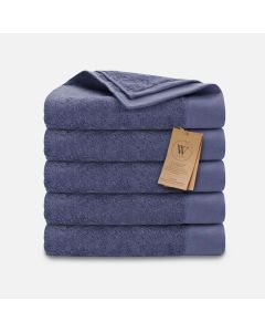 Walra Remade Cotton Handdoeken 60x110 cm Blauw - 5 stuks