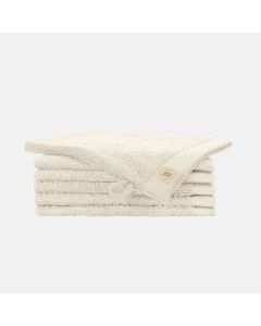 Walra Remade Cotton Washandje 16 x 21 cm - 550 gr/m  - Beige- 6 stuks