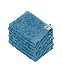 Walra Soft Cotton Voordeelpakket Washandjes Petrol - 12 stuks