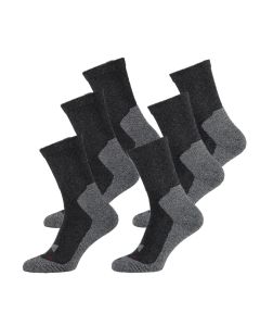 Xtreme Hiking Sokken 6-pack Multi Antraciet