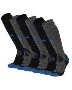 Xtreme Outdoor Sokken Compressie 6-pack Multi Grey