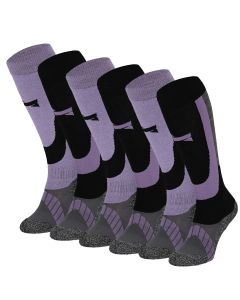 Xtreme Skisokken Unisex 6-pack Multi Purple