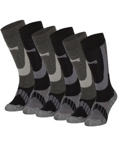 Xtreme Skisokken Unisex 6-pack Multi Black