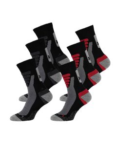 Xtreme Wandelsokken 6-pack Multi Black