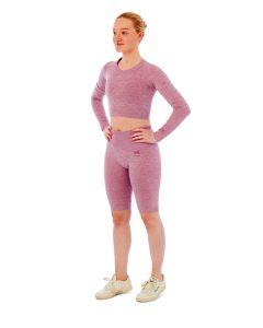 Xtreme Sportswear Dames Sportset - Korte Sportlegging + Sport Croptop - Roze