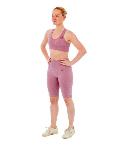 Xtreme Sportswear Dames Sportset - Korte Sportlegging + Sporttop - Roze