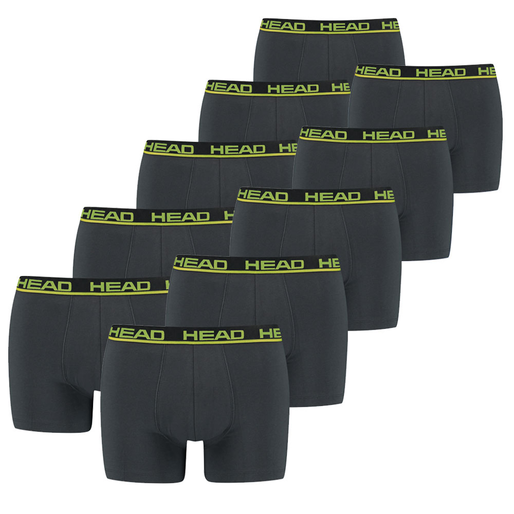 Head Boxershorts 10-pack Phantom / Lime Punch-S