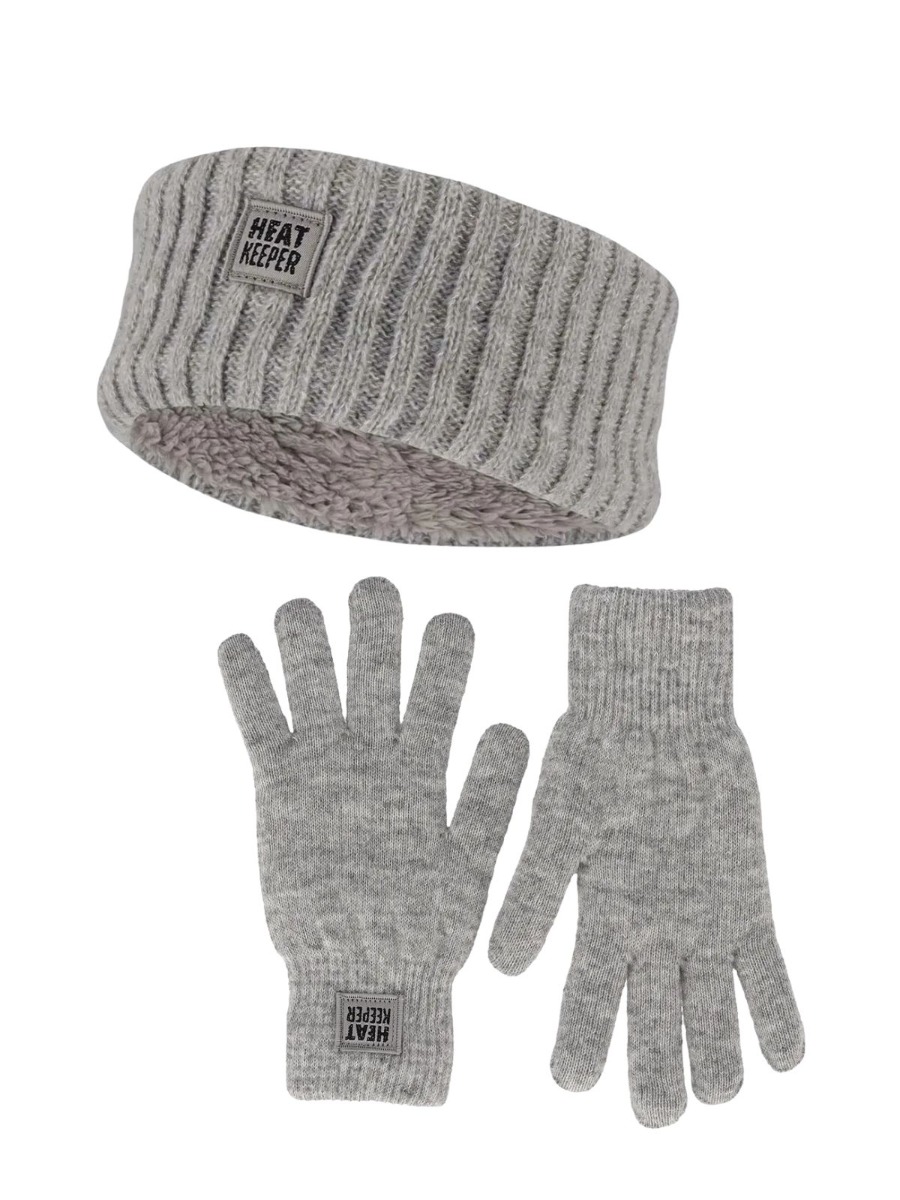 Heatkeeper Dames Winter Set - Hoofband + Handschoenen - Grey