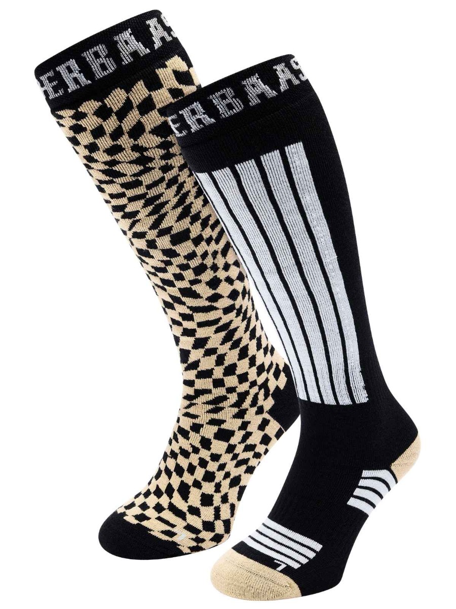 Poederbaas Skisokken 2-pack Warm Sand-39/42