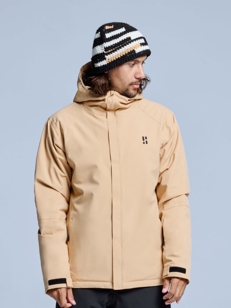 Poederbaas Ski-jas Heren Arctic 2L Insulated Warm Sand-XL