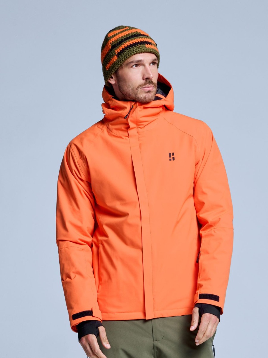 Poederbaas Ski-jas Heren Arctic 2L Insulated Oranje-S