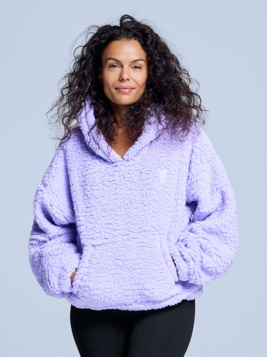 Poederbaas Fluffy Hoodie Dames Four Seasons Lila-S