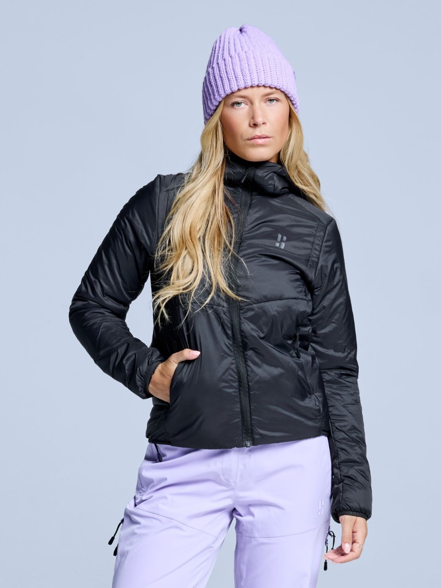 Poederbaas Donsjas Dames Freeride Insulated Zwart-XL