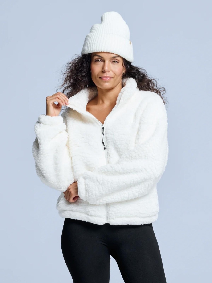 Poederbaas Fluffy Jacket Dames Four Seasons Off White-XL