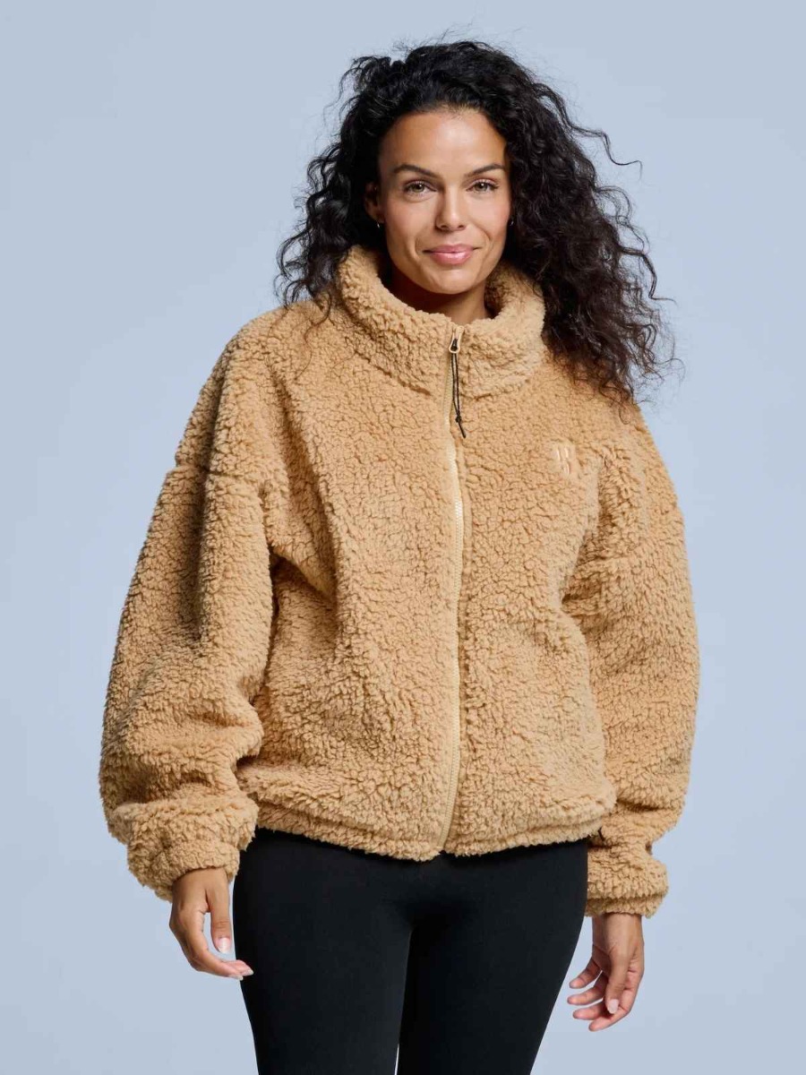 Poederbaas Fluffy Jacket Dames Four Seasons Warm Sand-L