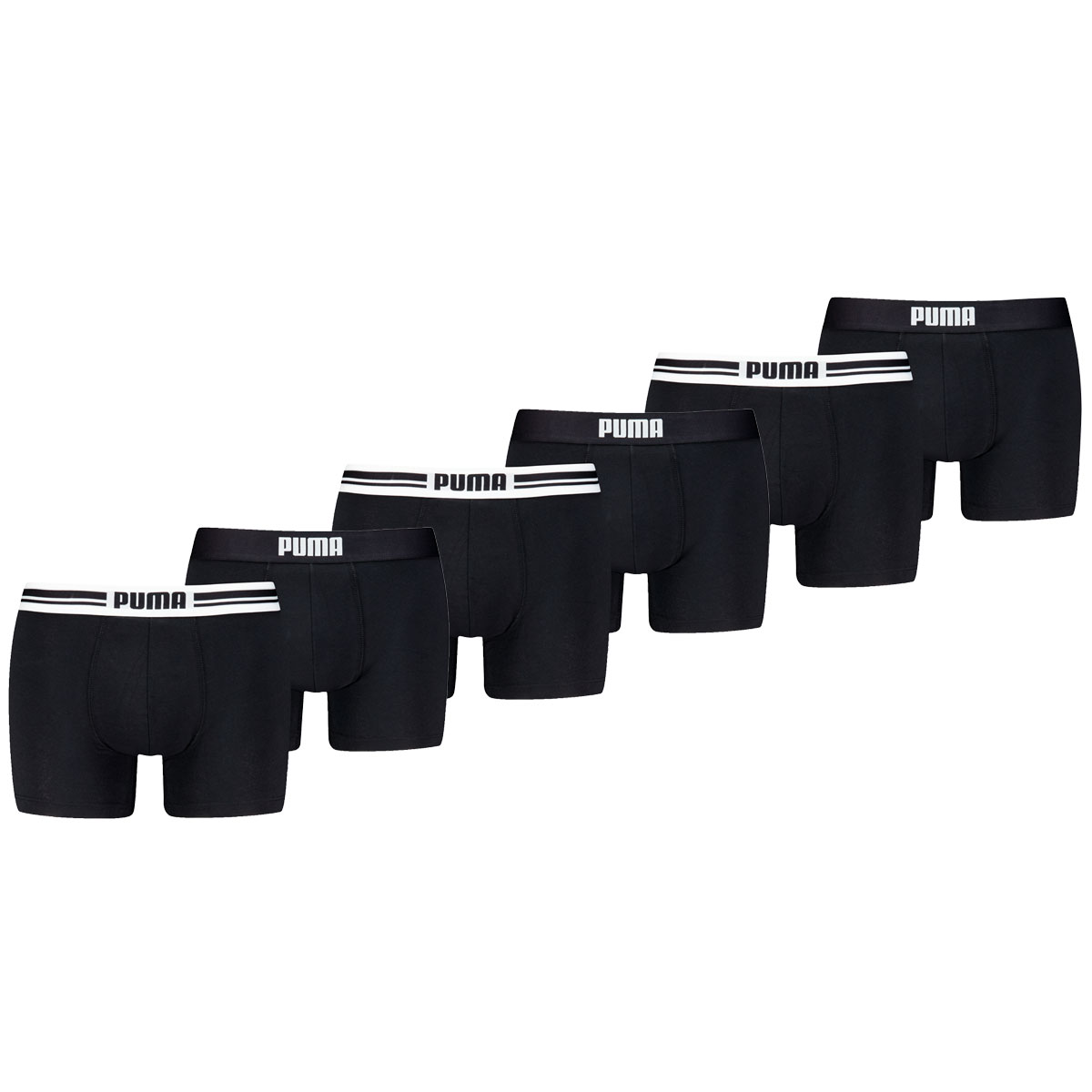 Puma Boxershorts Everyday Placed Logo 6-pack Black / Black-S