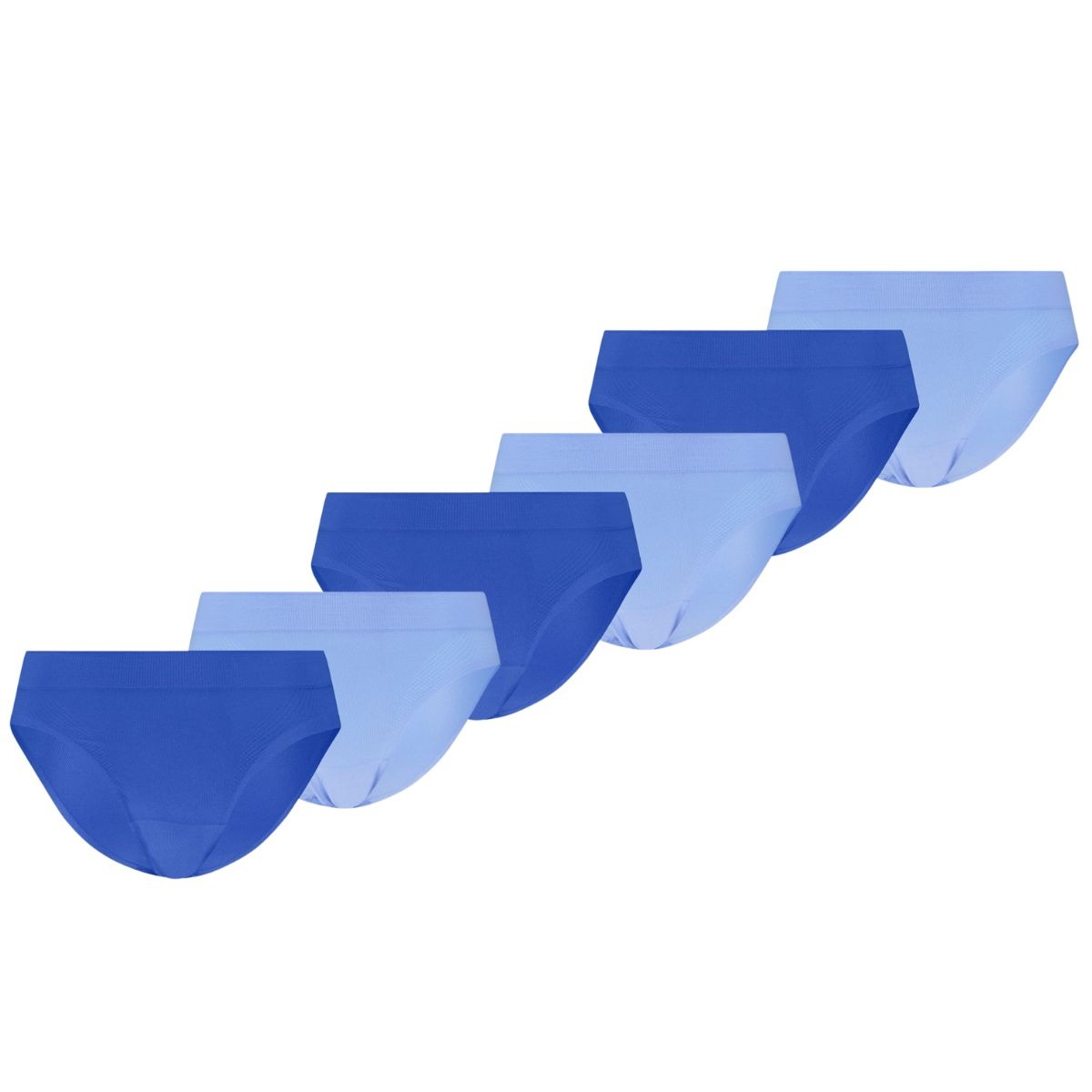 Puma Dames Sport Briefs 3D Knit 6-pack Blauw-S