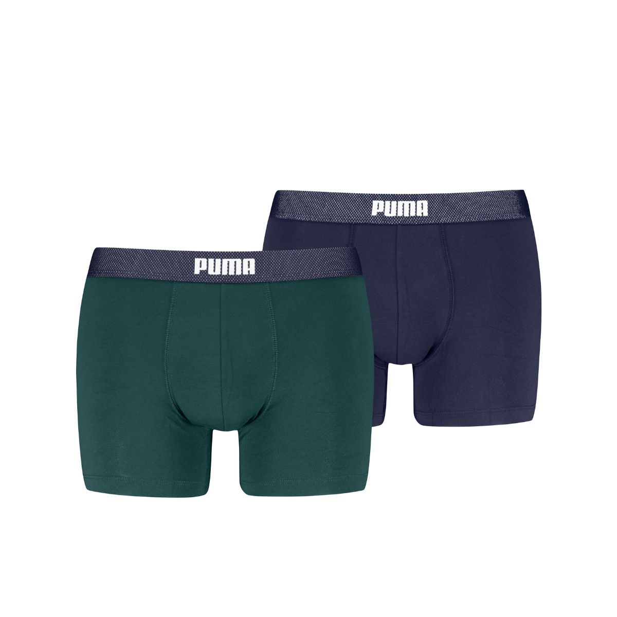Puma Boxershorts Mesh Waistband 2-pack Green / Navy-L afbeelding