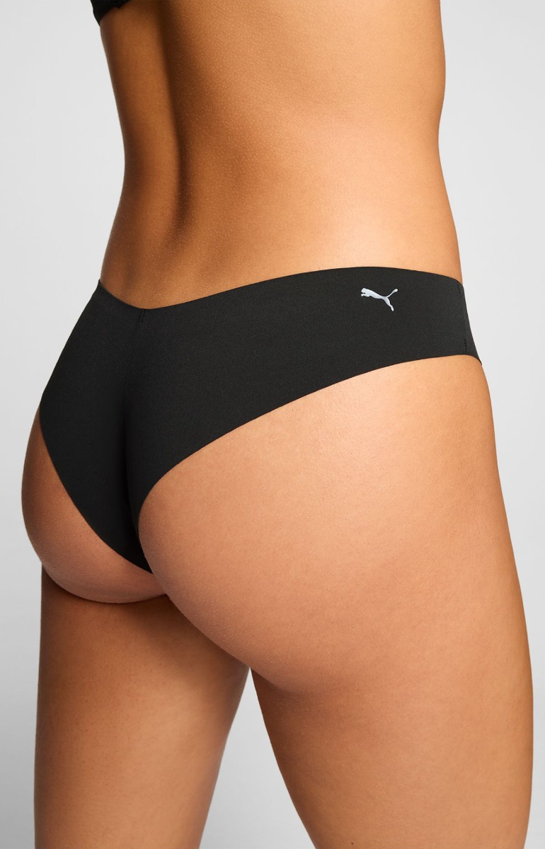 Puma Dames Brazilian Briefs Microfiber 2-pack Zwart-M