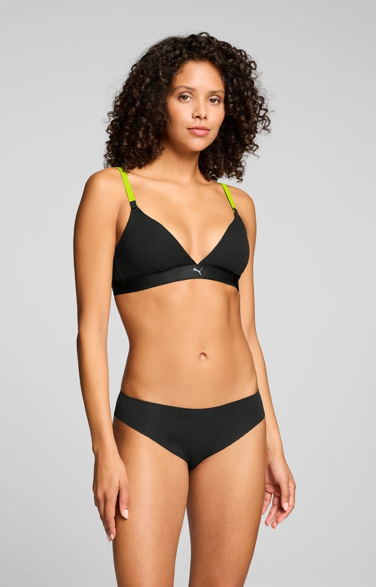 Puma Dames Briefs Invisible Cotton 2-pack Zwart-XXL