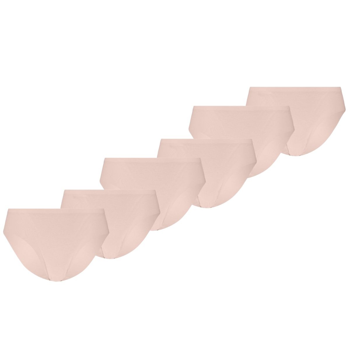 Puma Dames Briefs Invisible Cotton 6-pack Light Pink-XXL