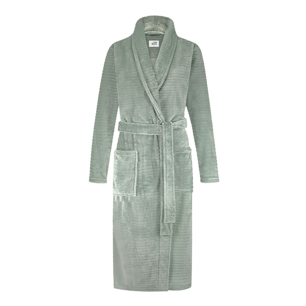 Ten Cate Badjas Dames Minty Green Stripe-XL