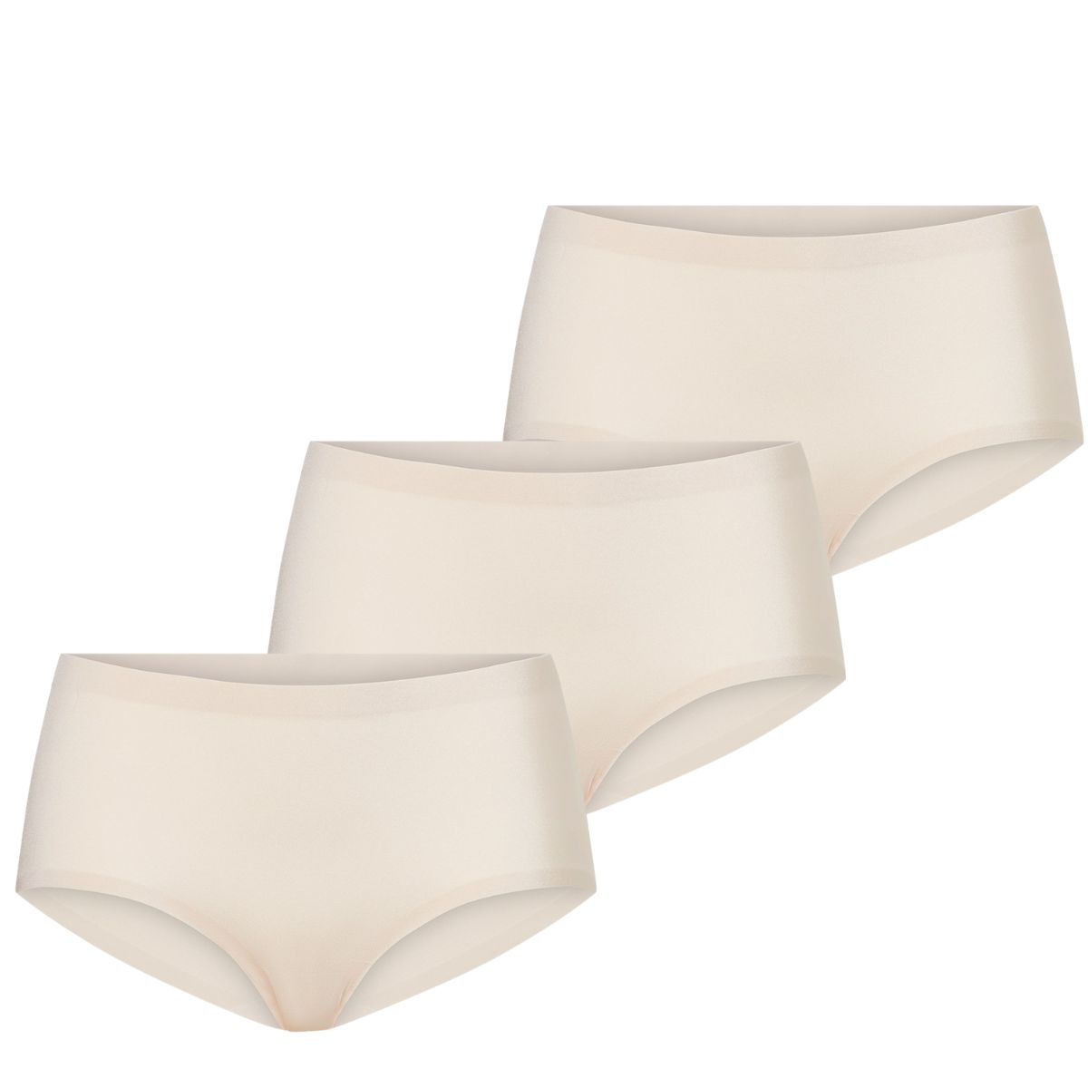 Ten Cate Secrets 3-pack Midi Slip Shiny Almond-M