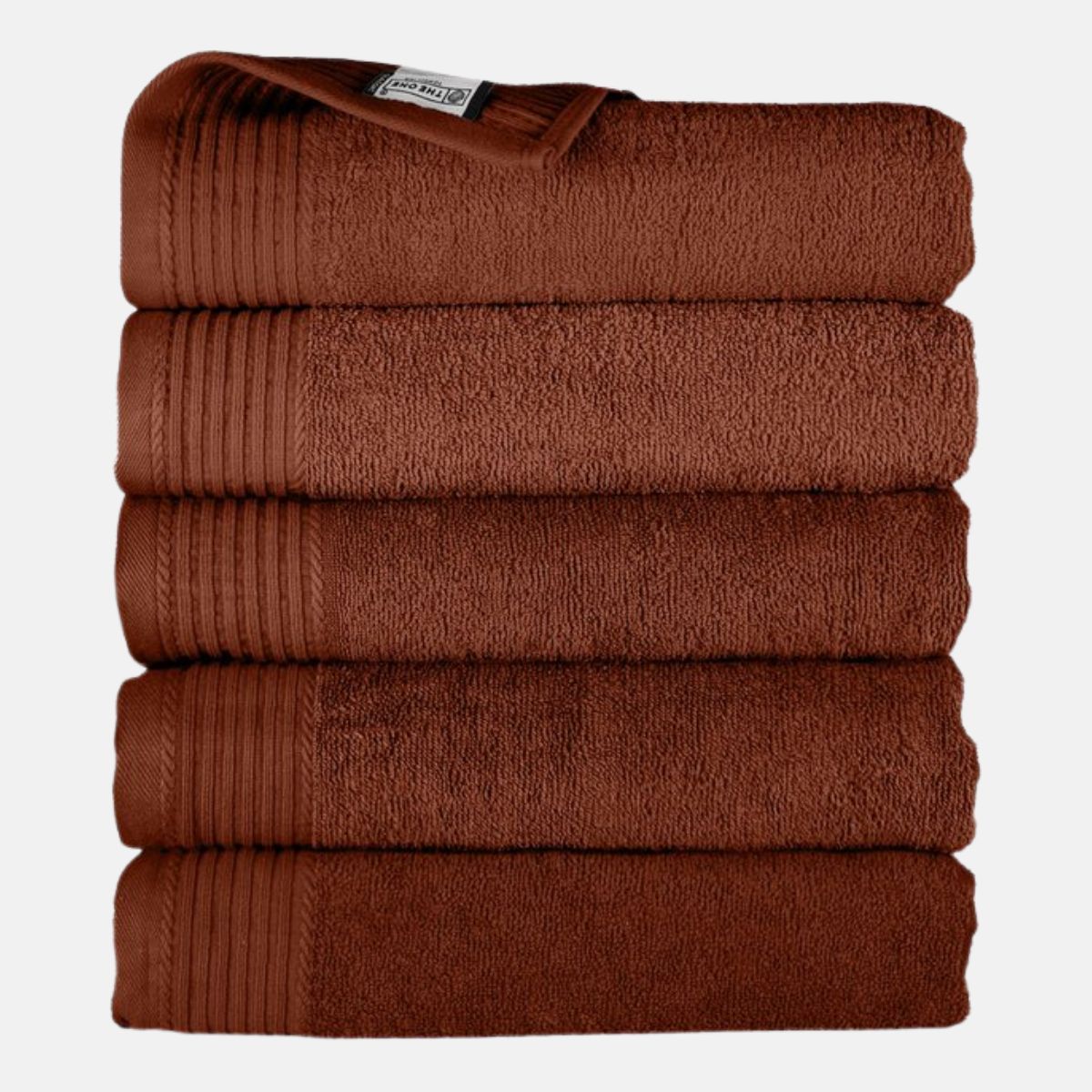 The One Handdoek 450 gram 50x100 cm Brown (5 stuks)