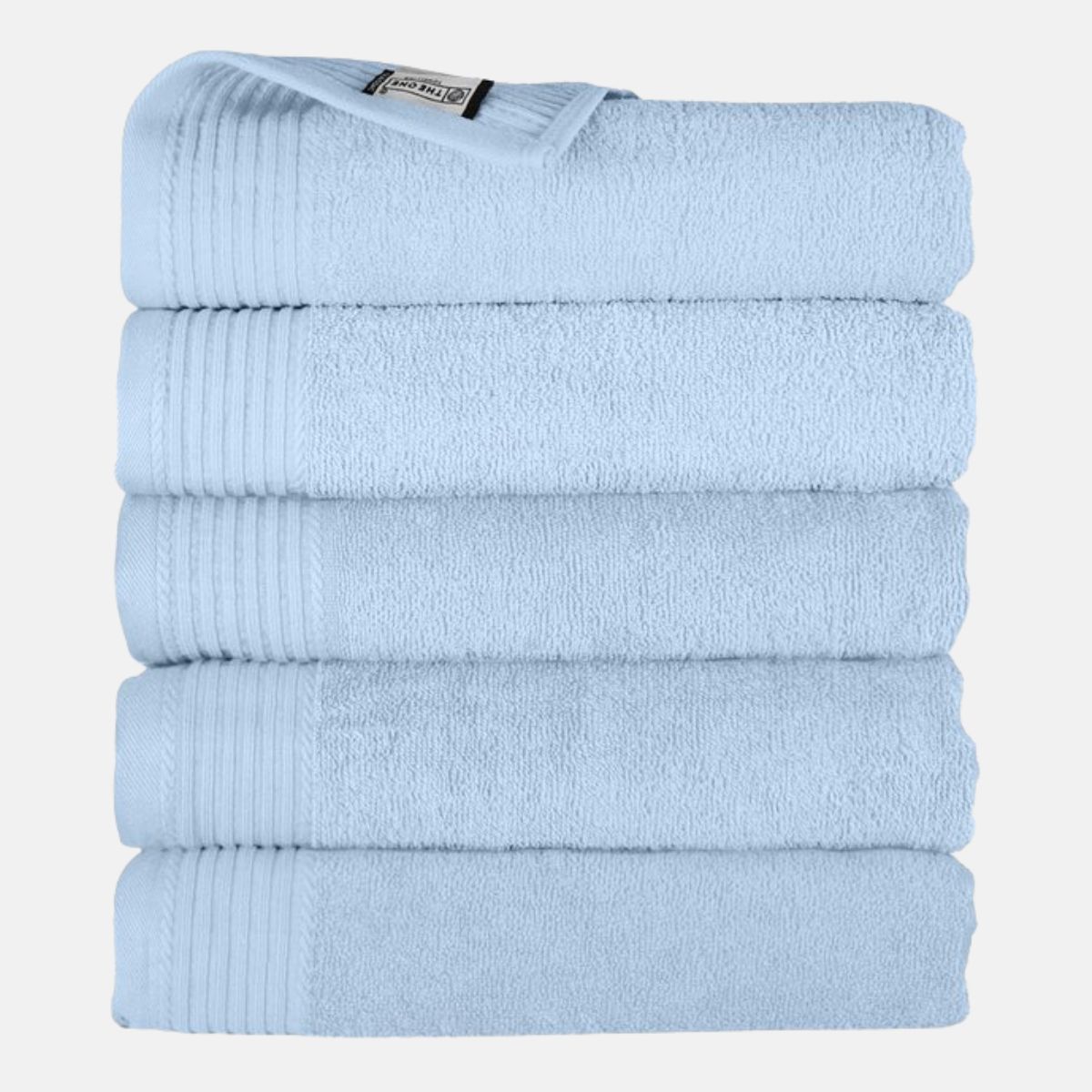 The One Badhanddoek 450 gram 70x140 cm Licht blauw (5 stuks)