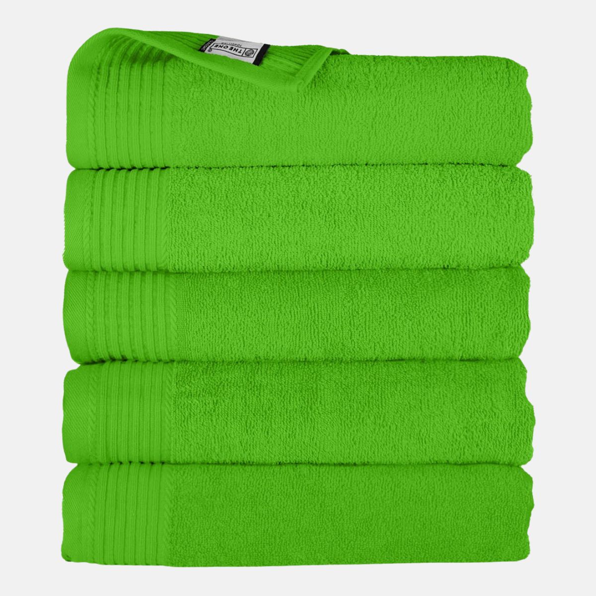 The One Badhanddoek 450 gram 70x140 Lime (5 stuks)