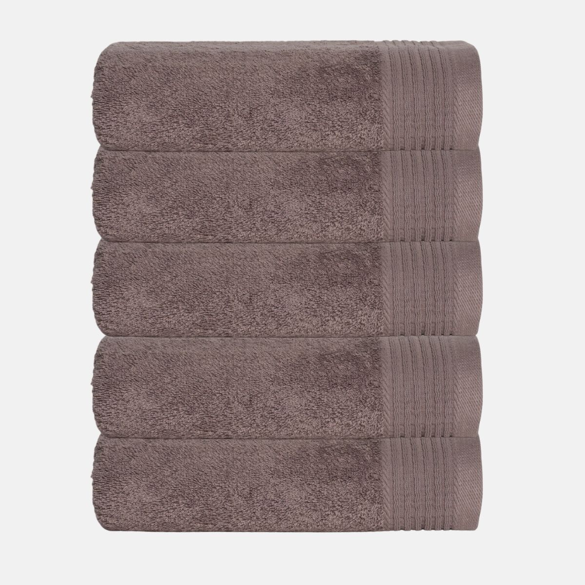 The One Handdoek Deluxe 50x100 550 gr Taupe (5 stuks)