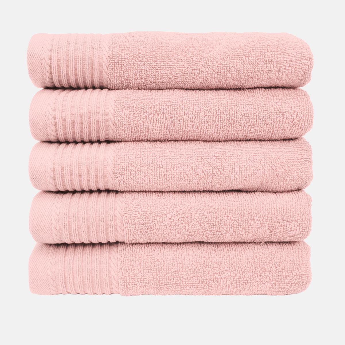 The One Badhanddoek Deluxe 70x140 550 gram Salmon (5 stuks)