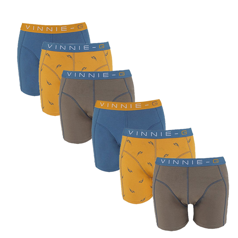 Vinnie-G Boys Kinder boxershorts Wakeboard 6-pack-128/134