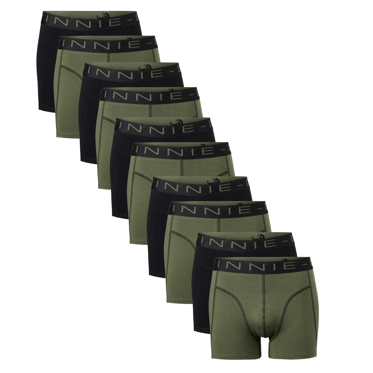 Vinnie-G Boxershorts 10-pack Black / Forest Green-S