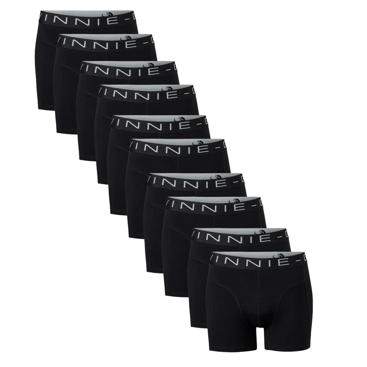 Vinnie-G Boxershorts 10-pack Black/Black-XL