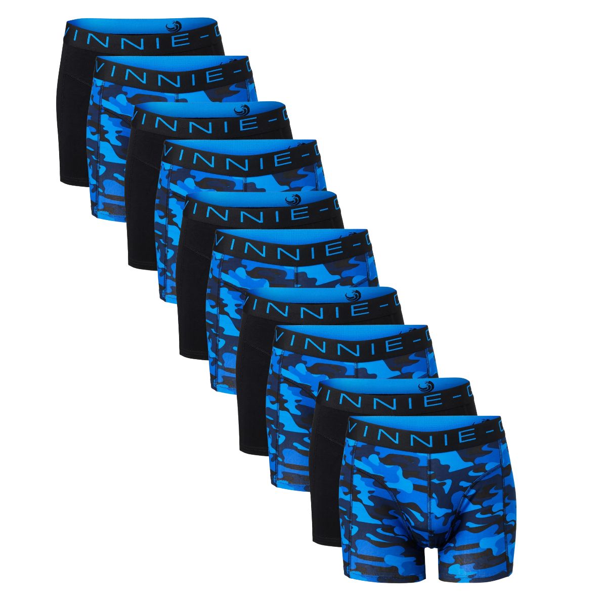 Vinnie-G Boxershorts 10-pack Black/Blue Army-L