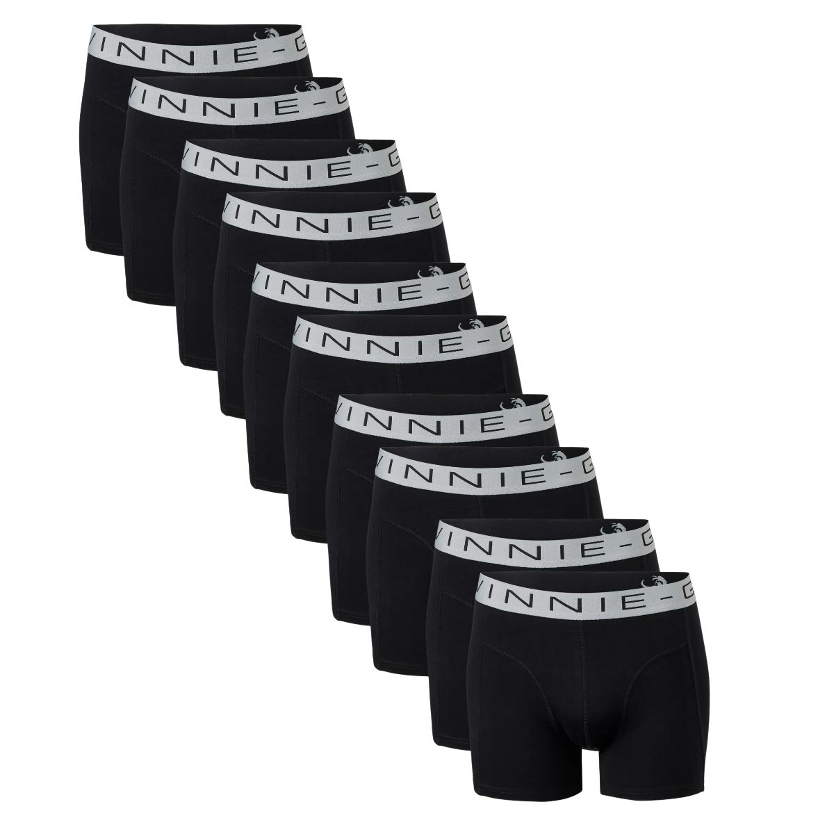 Vinnie-G Boxershorts 10-pack Black/Grey-XXL