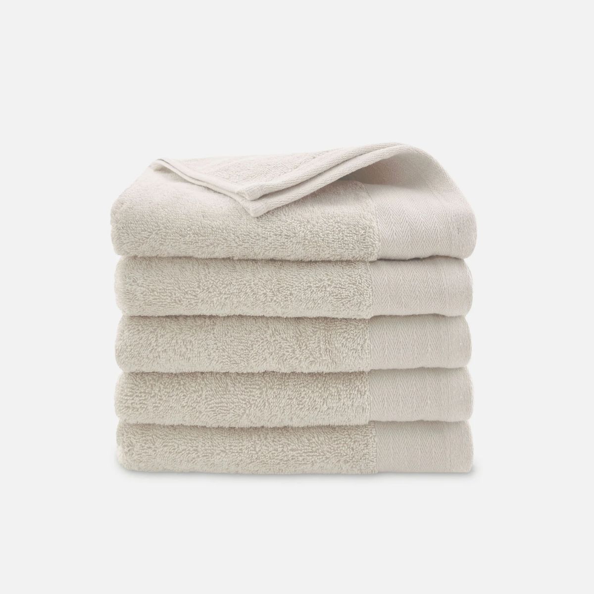 Walra Soft Cotton Handdoeken 60 x 110 cm - 550 gr/m² - Kiezel Grijs - 5 stuks
