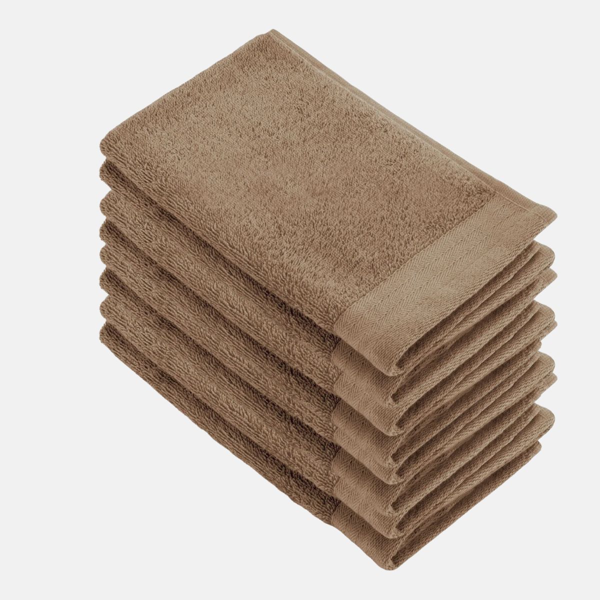 Walra Soft Cotton Gastendoekje 30 x 50 cm 550 gram Bruin - 8 stuks