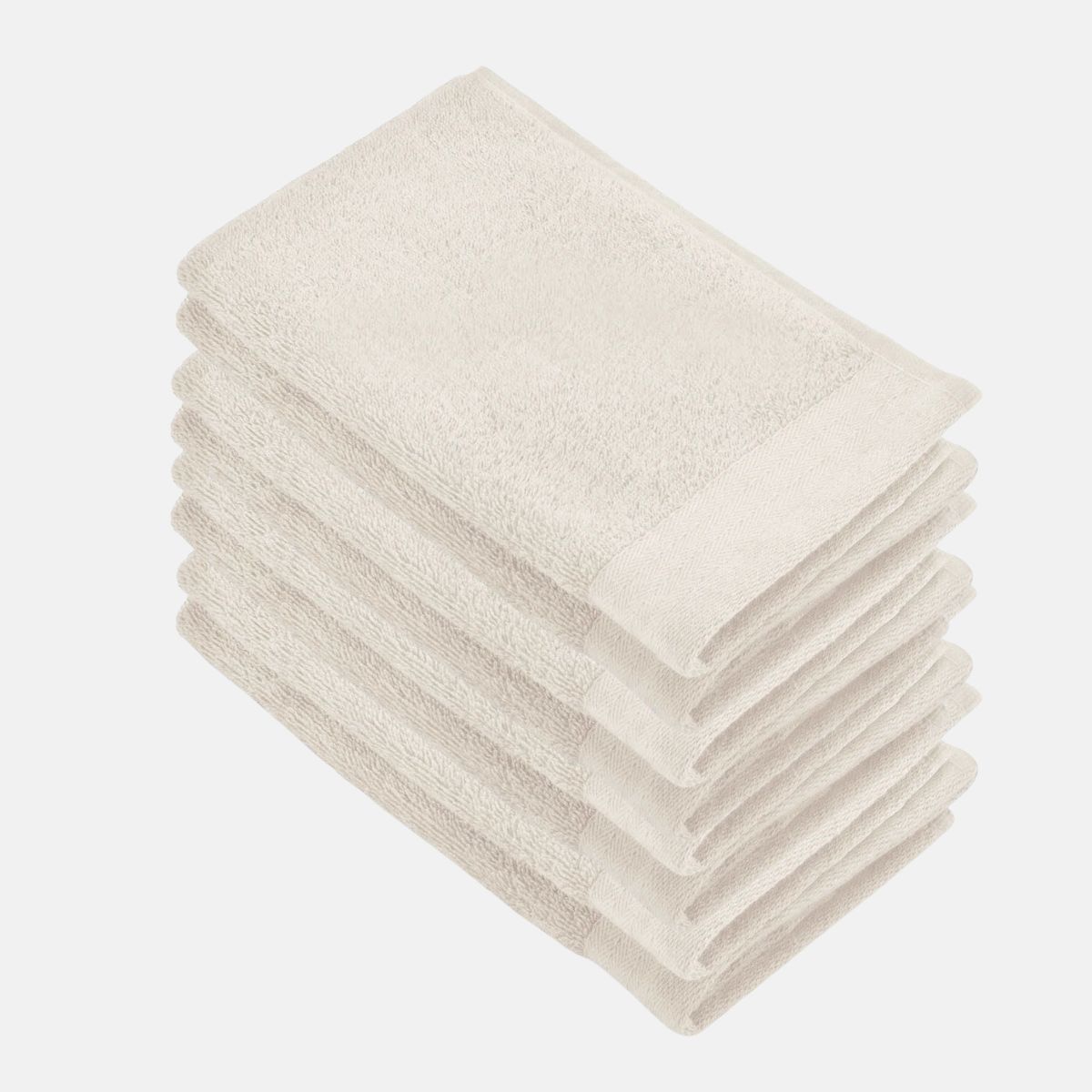 Walra Soft Cotton Gastendoekjes 30x50 cm 550gram Kiezel Grijs - 8 stuks