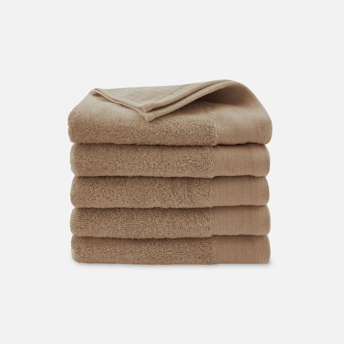 Walra Soft Cotton Handdoek 60 x 110 cm 550 gram Bruin - 5 stuks