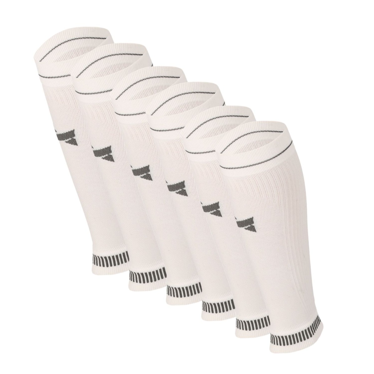 Xtreme Compressie Kuit Sleeves 6-pack Multi White-39/42