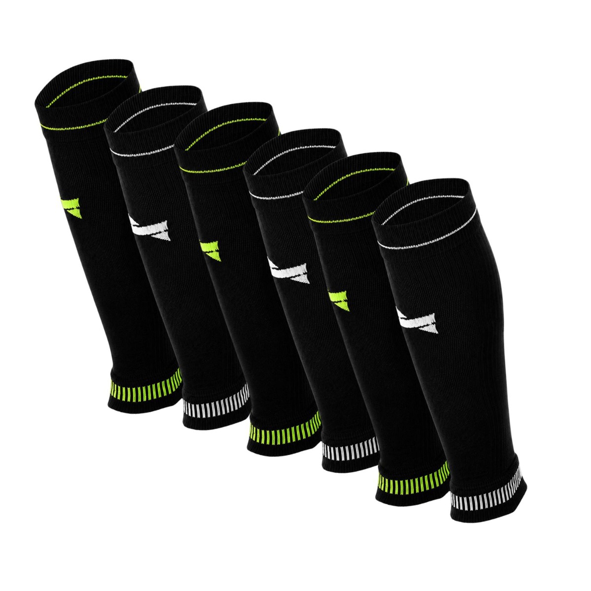 Xtreme Compressie Kuit Sleeves 6-pack Multi Black-35/38