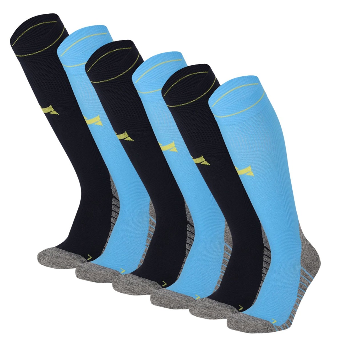 Xtreme Compressie Sokken Hardlopen 6-pack Multi Navy-42/45
