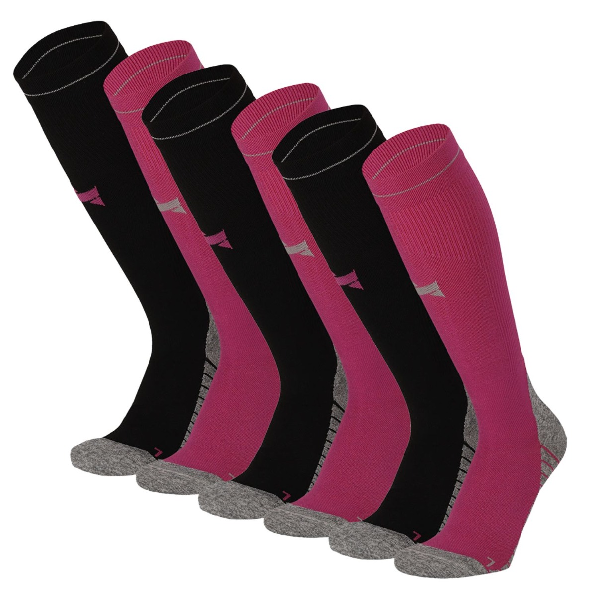 Xtreme Compressie Sokken Hardlopen 6-pack Multi Purple-39/42